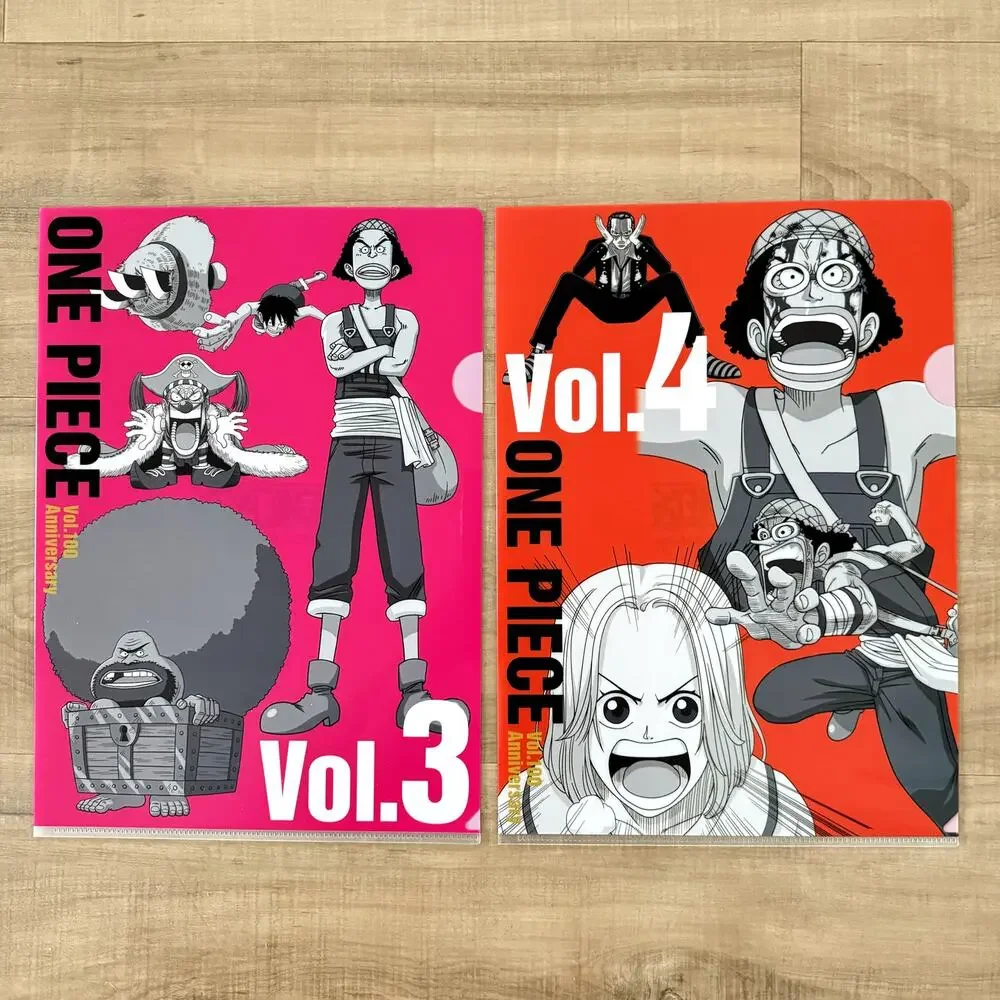 4 One‎ Piece 100th Anniversary Ichiban Kuji Visual Art Sheet Clear File Poster